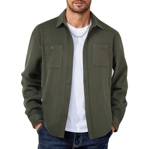image:imageCOOFANDY Mens Flannel Shirts Long Sleeve Casual Cotton Plaid Button Down Shirt Jacket with PocketsArmy Green