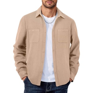 image:imageCOOFANDY Mens Flannel Shirts Long Sleeve Casual Cotton Plaid Button Down Shirt Jacket with PocketsKhaki