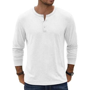 image:imageCOOFANDY Mens Henley TShirt Long Sleeve Casual Lightweight Pullover Shirts Soft Stretch Basic Tees Fall TopsWhite
