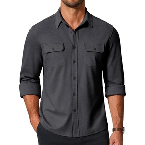 image:imageCOOFANDY Mens Long Sleeve Shirts Casual Button Down Shirt Wrinkle Free Dress Shirt with PocketDark Grey