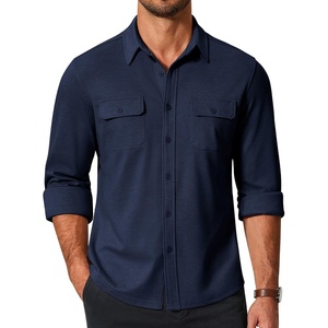 image:imageCOOFANDY Mens Long Sleeve Shirts Casual Button Down Shirt Wrinkle Free Dress Shirt with PocketNavy Blue