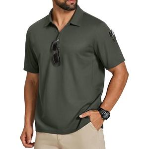 image:imageCOOFANDY Mens Polo Shirts Short Sleeve Quick Dry Performance Golf Polos Tactical Work Shirts with Pen PocketArmy Green