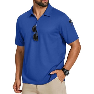 image:imageCOOFANDY Mens Polo Shirts Short Sleeve Quick Dry Performance Golf Polos Tactical Work Shirts with Pen PocketRoyal Blue