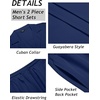 image:imageCOOFANDY Mens 2 Piece Short Set Guayabera Button Down Shirt Casual Summer Beach OutfitsNavy Blue