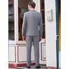 image:imageCOOFANDY Mens 3 Piece Wedding Suit Set One Button Slim Fit Jacket Blazer Vest Pants Set Groom Prom Tuxedo SuitsGrey