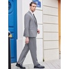 image:imageCOOFANDY Mens 3 Piece Wedding Suit Set One Button Slim Fit Jacket Blazer Vest Pants Set Groom Prom Tuxedo SuitsGrey