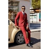 image:imageCOOFANDY Mens 3 Pieces Suit Classic One Button Single Breasted Slim Fit Blazer Jacket Vest Pants Set Wedding BusinesRed