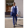 image:imageCOOFANDY Mens 3 Pieces Suit Classic One Button Single Breasted Slim Fit Blazer Jacket Vest Pants Set Wedding BusinesSky Blue