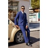 image:imageCOOFANDY Mens 3 Pieces Suit Classic One Button Single Breasted Slim Fit Blazer Jacket Vest Pants Set Wedding BusinesSky Blue
