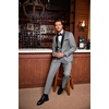 image:imageCOOFANDY Mens 3 Pieces Suit Slim Fit Tuxedo Set One Button Shawl Lapel Dinner Prom Jacket Vest Pants with TieLgreyBlack