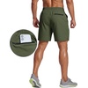 image:imageCOOFANDY Mens 7 Athletic Shorts Quick Dry Elastic Waist Gym Workout Lightweight Stretch Shorts with PocketsArmy Green