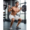 image:imageCOOFANDY Mens 7 Athletic Shorts Quick Dry Elastic Waist Gym Workout Lightweight Stretch Shorts with PocketsWhite
