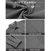 image:imageCOOFANDY Mens Button Down Shirt Casual Untucked Shirts Long Sleeve Dress Shirt with PocketDark Grey