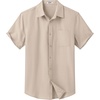 image:imageCOOFANDY Mens Button Down Short Sleeve Shirt Casual Dress Shirt Untucked Summer Shirts with PocketKhaki