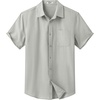 image:imageCOOFANDY Mens Button Down Short Sleeve Shirt Casual Dress Shirt Untucked Summer Shirts with PocketLight Gray