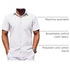 image:imageCOOFANDY Mens Button Down Short Sleeve Shirt Casual Dress Shirt Untucked Summer Shirts with PocketWhite