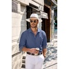 image:imageCOOFANDY Mens Casual Button Down Shirts Long Sleeve Fall Shirt Untucked Dress Shirts for MenDenim Blue