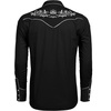 image:imageCOOFANDY Mens Cowboy Shirtss Embroidered Rose Design Shirts Western Long Sleeve Button Down ShirtsBlack