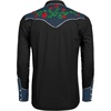 image:imageCOOFANDY Mens Cowboy Shirtss Embroidered Rose Design Shirts Western Long Sleeve Button Down ShirtsBlack Retro Rose