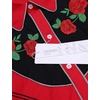 image:imageCOOFANDY Mens Cowboy Shirtss Embroidered Rose Design Shirts Western Long Sleeve Button Down ShirtsRed Retro Rose