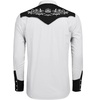 image:imageCOOFANDY Mens Cowboy Shirtss Embroidered Rose Design Shirts Western Long Sleeve Button Down ShirtsWhite