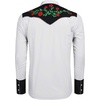 image:imageCOOFANDY Mens Cowboy Shirtss Embroidered Rose Design Shirts Western Long Sleeve Button Down ShirtsWhite Retro Rose