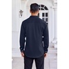 image:imageCOOFANDY Mens Dress Shirt Long Sleeve Wrinkle Free Formal Shirts Business Casual Button Down ShirtsDark Blue