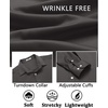 image:imageCOOFANDY Mens Dress Shirt Long Sleeve Wrinkle Free Formal Shirts Business Casual Button Down ShirtsDark Grey