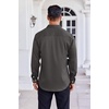 image:imageCOOFANDY Mens Dress Shirt Long Sleeve Wrinkle Free Formal Shirts Business Casual Button Down ShirtsDark Grey