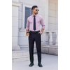 image:imageCOOFANDY Mens Dress Shirt Long Sleeve Wrinkle Free Formal Shirts Business Casual Button Down ShirtsLight Purple