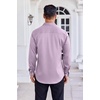 image:imageCOOFANDY Mens Dress Shirt Long Sleeve Wrinkle Free Formal Shirts Business Casual Button Down ShirtsLight Purple