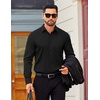 image:imageCOOFANDY Mens Dress Shirts Long Sleeve Business Casual Button Down Shirts Regular Fit Formal ShirtsBlack