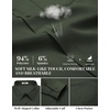 image:imageCOOFANDY Mens Dress Shirts Long Sleeve Business Casual Button Down Shirts Regular Fit Formal ShirtsDark Army Green