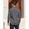 image:imageCOOFANDY Mens Dress Shirts Long Sleeve Business Casual Button Down Shirts Regular Fit Formal ShirtsDark Grey
