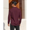 image:imageCOOFANDY Mens Dress Shirts Long Sleeve Business Casual Button Down Shirts Regular Fit Formal ShirtsDate Red
