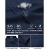image:imageCOOFANDY Mens Dress Shirts Long Sleeve Business Casual Button Down Shirts Regular Fit Formal ShirtsDeep Blue