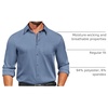 image:imageCOOFANDY Mens Dress Shirts Long Sleeve Business Casual Button Down Shirts Regular Fit Formal ShirtsGrey Blue