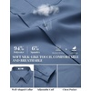 image:imageCOOFANDY Mens Dress Shirts Long Sleeve Business Casual Button Down Shirts Regular Fit Formal ShirtsGrey Blue