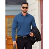 image:imageCOOFANDY Mens Dress Shirts Long Sleeve Business Casual Button Down Shirts Regular Fit Formal ShirtsNavy Blue