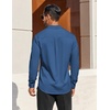image:imageCOOFANDY Mens Dress Shirts Long Sleeve Business Casual Button Down Shirts Regular Fit Formal ShirtsNavy Blue