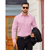 image:imageCOOFANDY Mens Dress Shirts Long Sleeve Business Casual Button Down Shirts Regular Fit Formal ShirtsPink