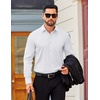 image:imageCOOFANDY Mens Dress Shirts Long Sleeve Business Casual Button Down Shirts Regular Fit Formal ShirtsWhite
