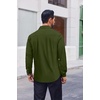 image:imageCOOFANDY Mens Dress Shirts Long Sleeve Casual Button Down Shirts Formal Business ShirtArmy Green