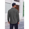 image:imageCOOFANDY Mens Dress Shirts Long Sleeve Casual Button Down Shirts Formal Business ShirtDark Grey