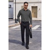 image:imageCOOFANDY Mens Dress Shirts Long Sleeve Casual Button Down Shirts Formal Business ShirtDark Grey