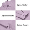 image:imageCOOFANDY Mens Dress Shirts Long Sleeve Casual Button Down Shirts Formal Business ShirtLavender
