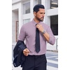 image:imageCOOFANDY Mens Dress Shirts Long Sleeve Casual Button Down Shirts Formal Business ShirtLavender