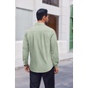 image:imageCOOFANDY Mens Dress Shirts Long Sleeve Casual Button Down Shirts Formal Business ShirtLight Green