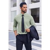 image:imageCOOFANDY Mens Dress Shirts Long Sleeve Casual Button Down Shirts Formal Business ShirtLight Green