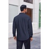 image:imageCOOFANDY Mens Dress Shirts Long Sleeve Casual Button Down Shirts Formal Business ShirtNavy Blue
